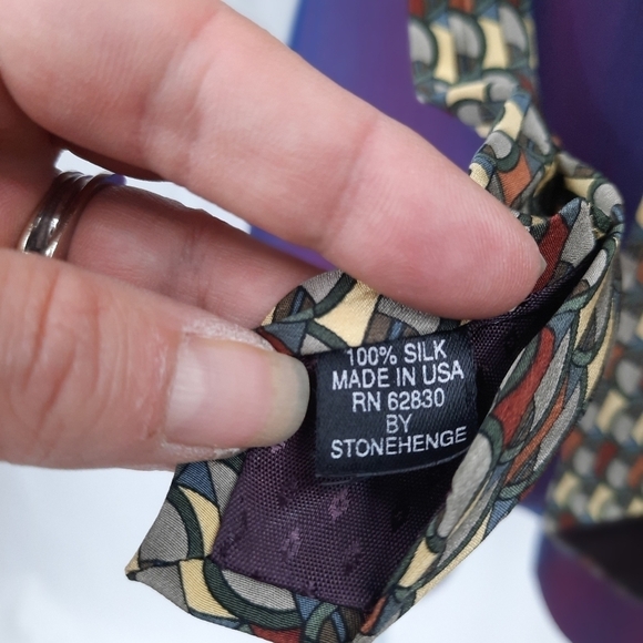Jerry Garcia 100% Silk Neck Tie Neutral Art Deco Grateful Dead Men's Tie - Picture 6 of 7